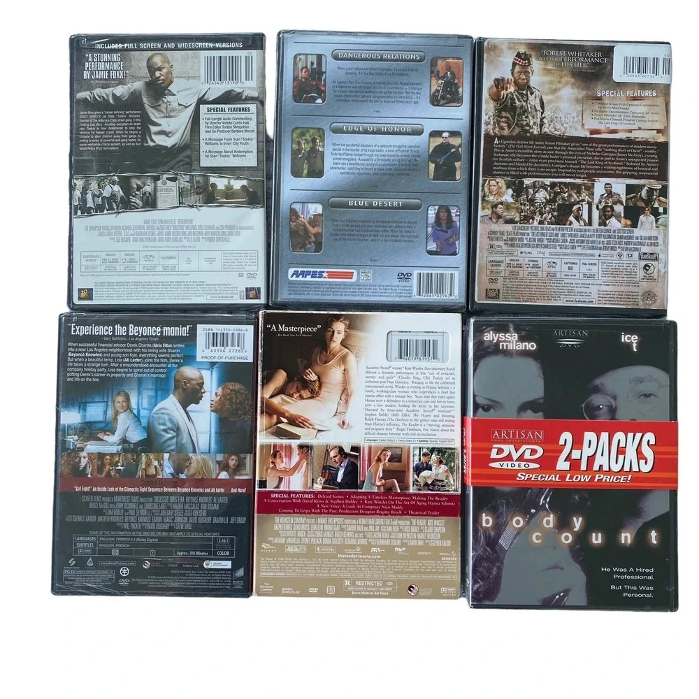 DVD NEW Drama Thriller Lot of 7 Redemption Obsessed Reader King Scotland‎ Sealed